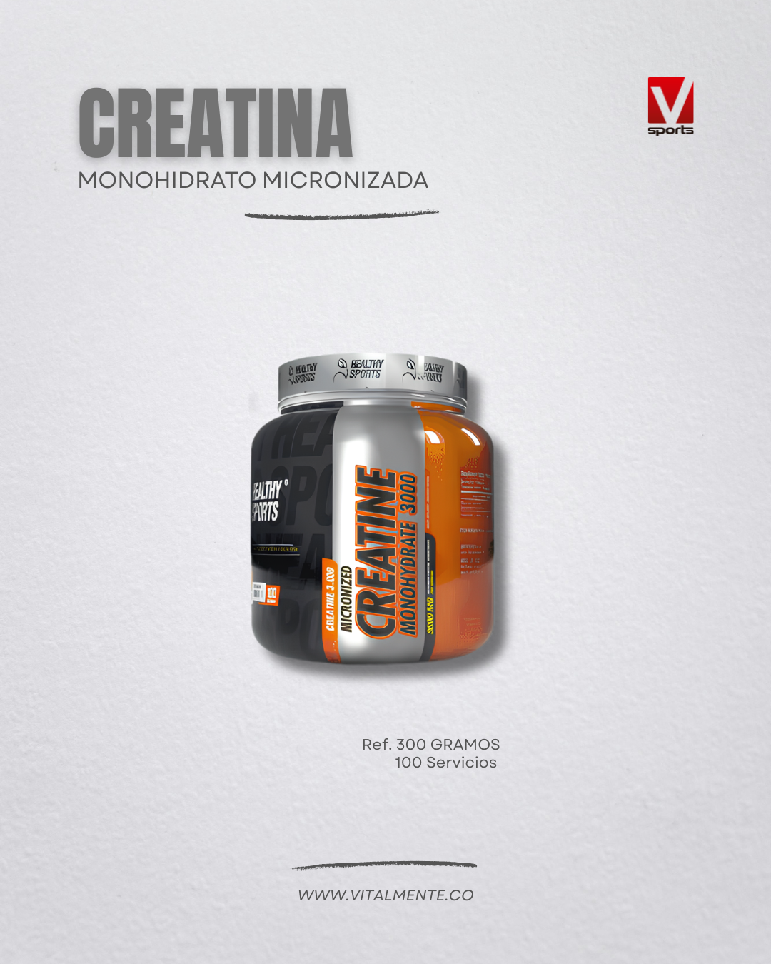 Creatina monohidrato healthy sports por vitalmente sports (2)
