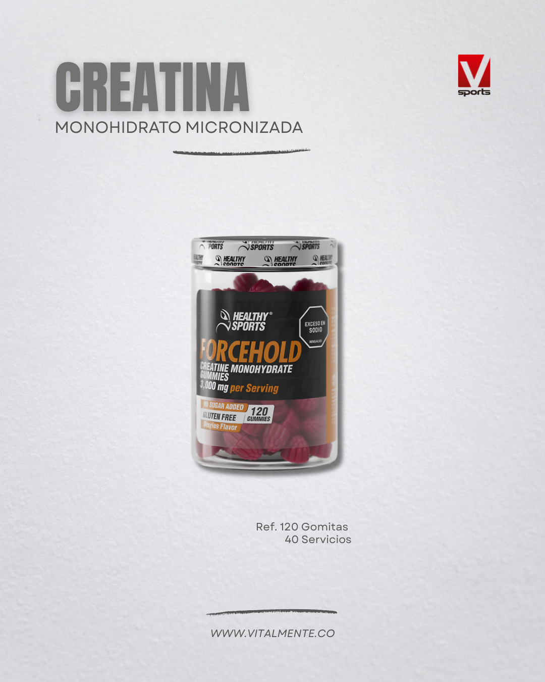 Creatinas monohidrato Healthy Sports - Imagen 5