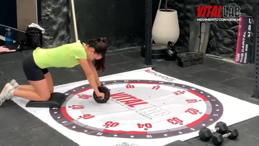 Challenge vital lab Primera vez plancha con la rueda abdominal