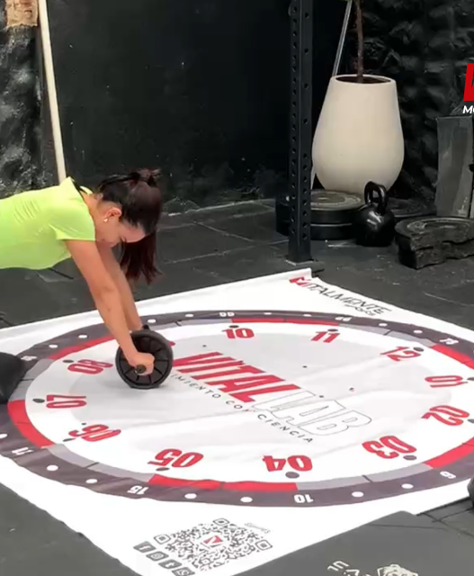 Challenge vital lab Primera vez plancha con la rueda abdominal