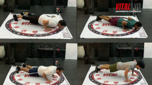 reto de las flexiones push ups time vital lab