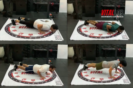 reto de las flexiones push ups time vital lab