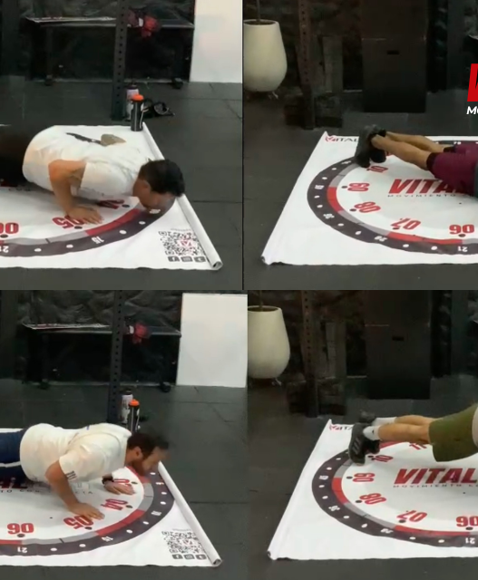 reto de las flexiones push ups time vital lab